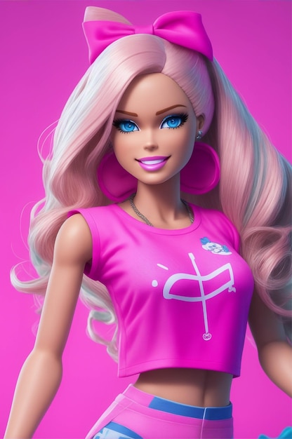 L'immagine di Barbie genera un'illustrazione AI