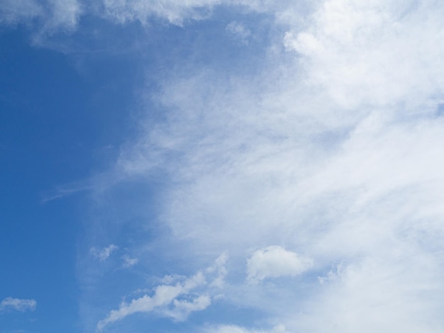 L'immagine di un bel cielo con nuvole chiare