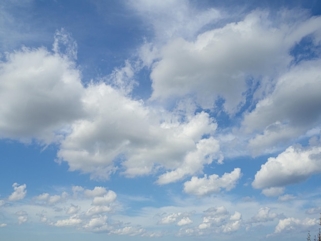 L'immagine di un bel cielo con nuvole chiare