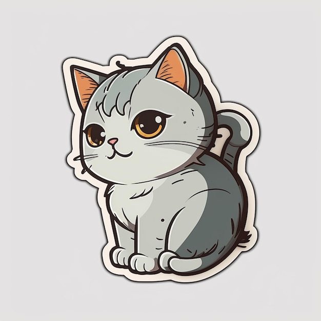 L'immagine di un gatto con una targhetta con su scritto "il nome".