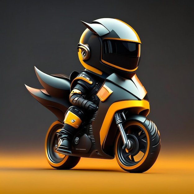 l'immagine di una motocicletta con sopra un casco