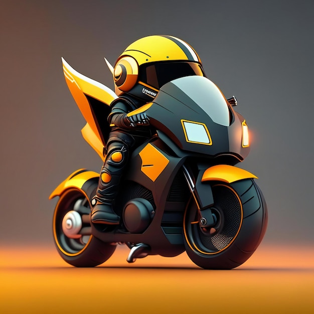 l'immagine di una motocicletta con un uomo sul retro.