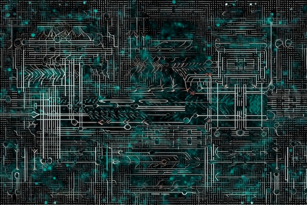 L'immagine digitale di un circuito