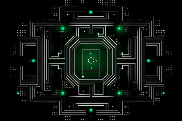 L'immagine digitale di un circuito