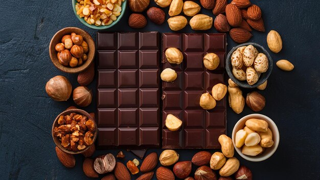 L'immagine perfetta di cioccolato velluto e liscio generato