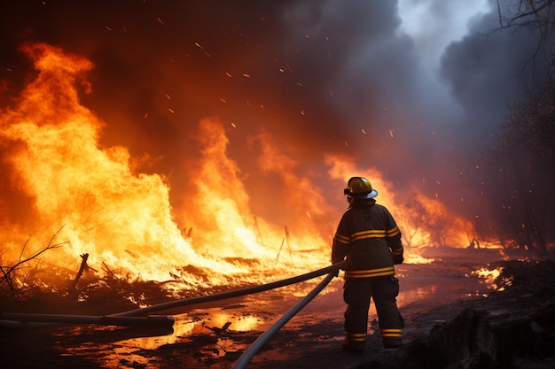 L'incendio della foresta inghiotte i boschi Il fuoco si diffonde selvaggiamente