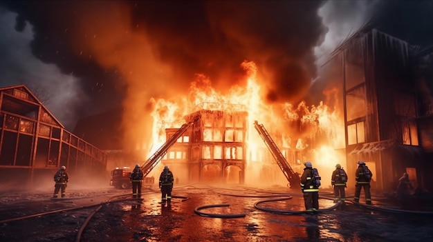 l'incendio nell'edificio è in fase di demolizione