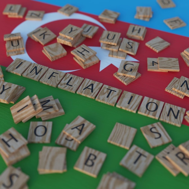 L'inflazione in Azerbaijan con le lettere di Scrabble