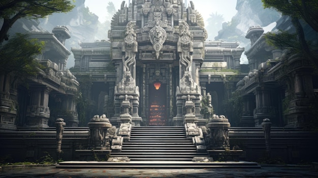 L'ingresso al tempio