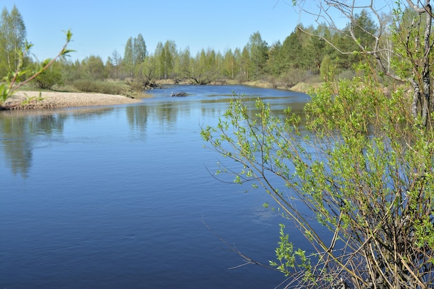 L'inizio di maggio su un fiume protetto