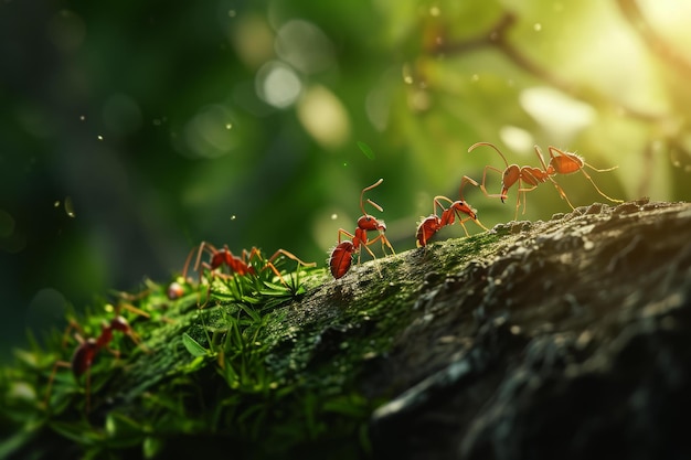 L'insetto industrioso della foresta delle formiche genera Ai
