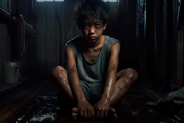 L'intensa solitudine del ragazzo asiatico nella cabina buia
