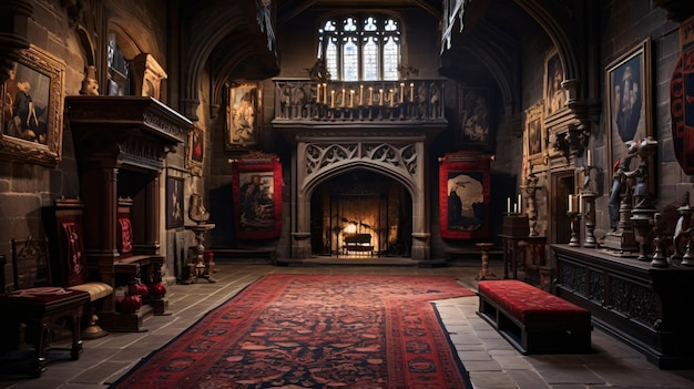 L'interno del castello di Warwick