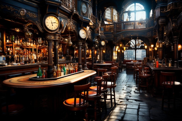 l'interno del pub il vecchio pub di Londra, Inghilterra il