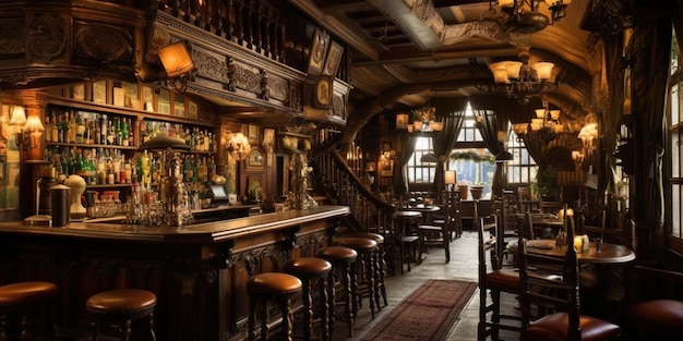 L'interno dell'Irish Pub