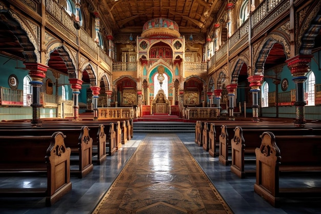 l'interno della chiesa di persona