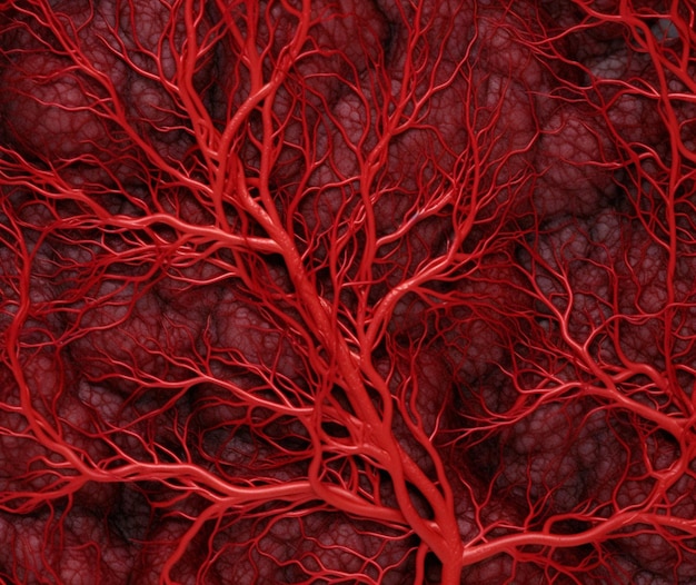 L'intricata rete di vasi sanguigni