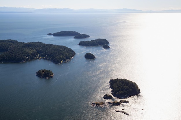 L'isola di Pasley a Howe Sound a nord-ovest di Vancouver