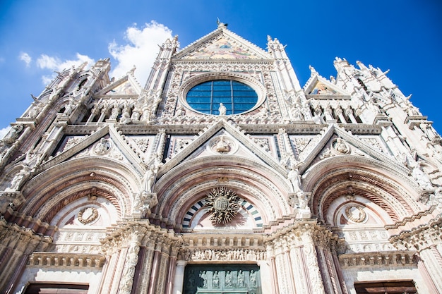 L'Italia, la Toscana, la città di Siena. Particolare del Duomo, la chiesa principale della città