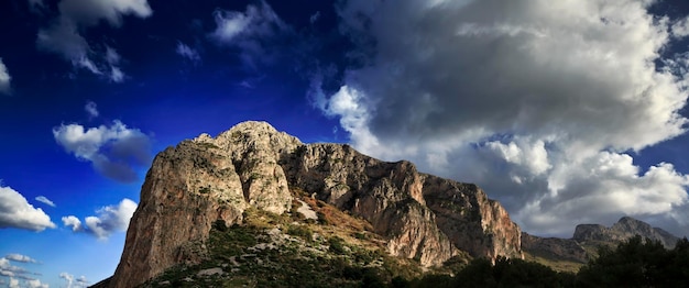 L'Italia, Sicilia, Mar Tirreno, S.Vito Lo Capo (Trapani), vista del Monte Monaco