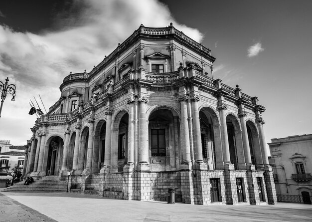 L'Italia, Sicilia, Noto (provincia di Siracusa), Palazzo Ducezio facciata barocca (1746)