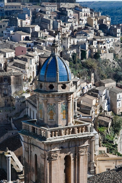 L'Italia, Sicilia, Ragusa Ibla, vista della città barocca