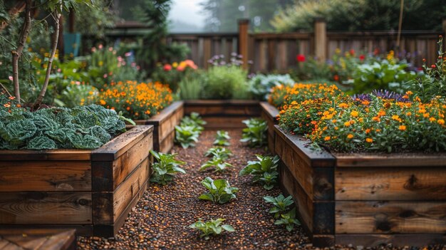 L'oasi del giardino in secondo piano