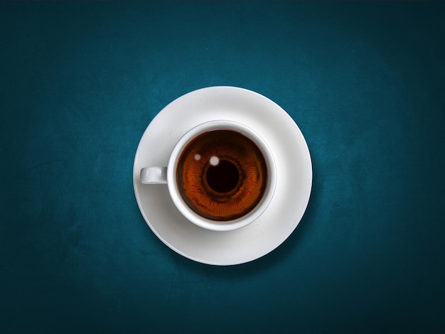 L'obiettivo della fotocamera ha la forma di una tazza da tè Web camera a forma di tazza da tè