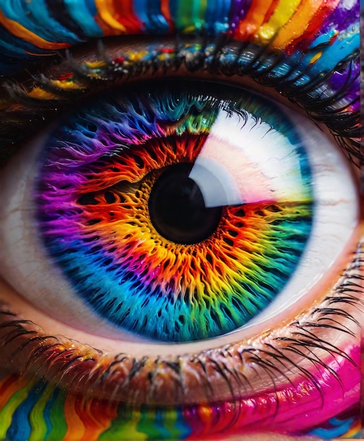 L'occhio dell'iride arcobaleno