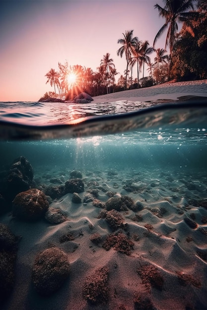 L'oceano e la spiaggia