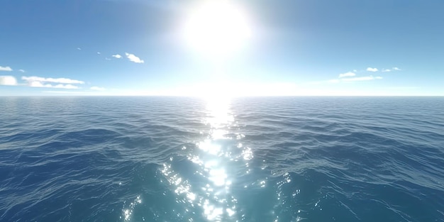 L'oceano infinito si connette con il cielo