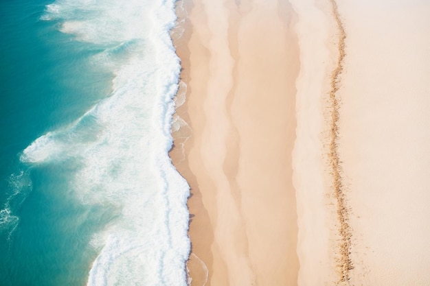 l'oceano si infrange sulla riva