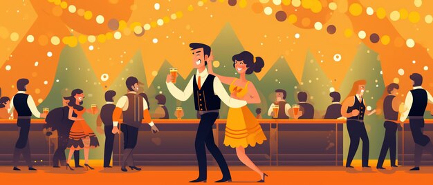 L'Oktoberfest è il più grande festival della birra del mondo o Volkfest Si tiene ogni anno in Germania Ai Generato