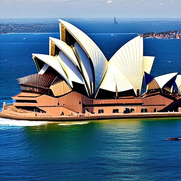 L'opera di Sydney si trova nel porto di Sydney generato dall'AI