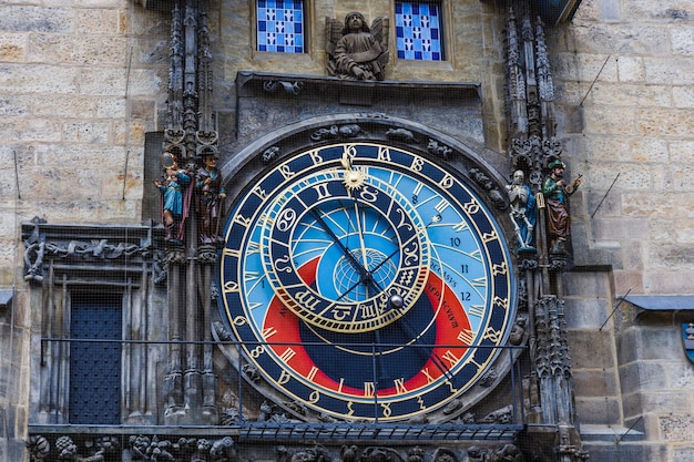 L'orologio astronomico di Praga nella Città Vecchia di Praga, Repubblica Ceca