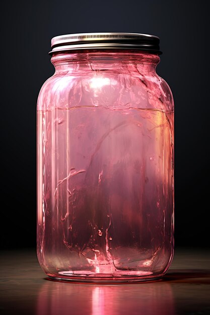 L'orribile vaso viscoso dello scienziato pazzo rosa isolato realistico
