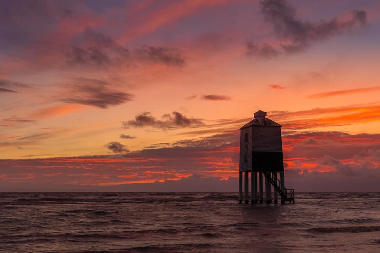 Foto l'umore del tramonto