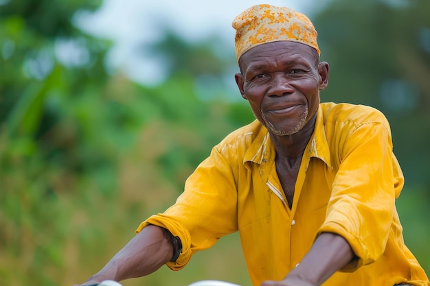 L'uomo africano laborioso genera Ai