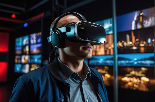 L'uomo che sperimenta la realtà virtuale