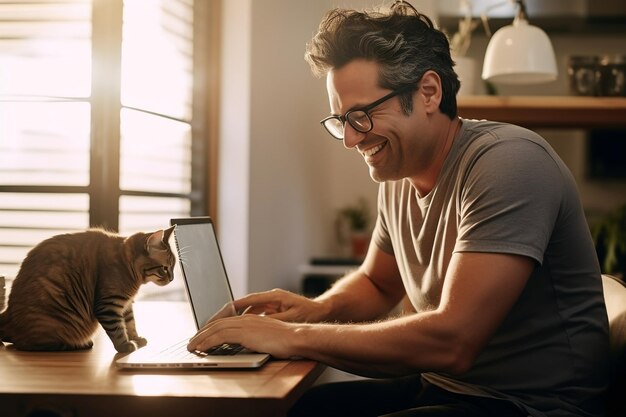 L'uomo che vive con stile Ai generativo