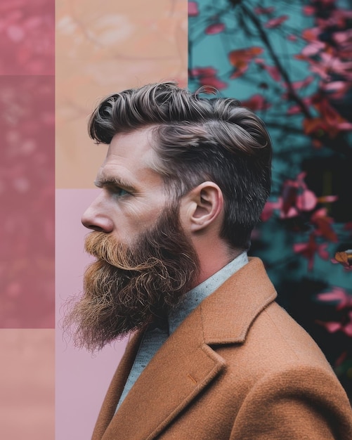 L'uomo con la barba lunga e la barba di capra