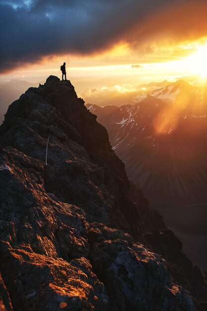 L'uomo in cima alla montagna