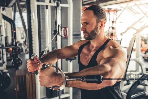 L'uomo in palestra