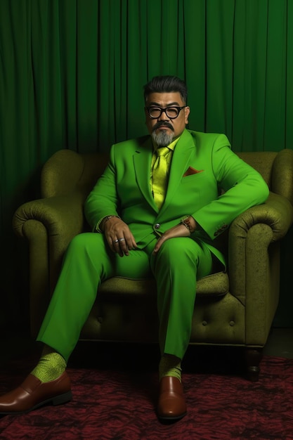 L'uomo vestito di verde