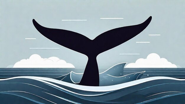 La balena maestosa nel suo habitat naturale