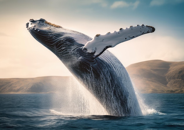 La balenottera azzurra è un mammifero marino e una balenottera