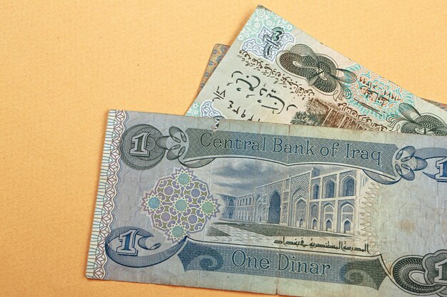 La banca centrale dell'Iraq One Dinar Banknote