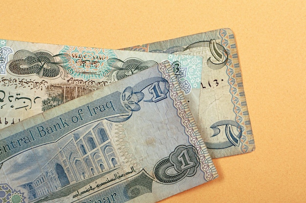 La banca centrale dell'Iraq One Dinar Banknote