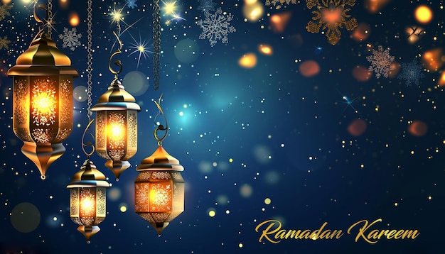 La bandiera di Ramadan Kareem