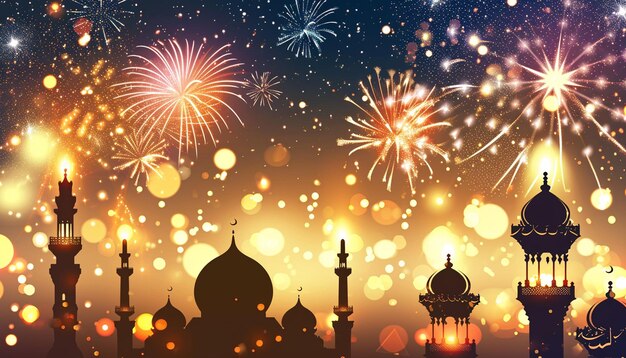 La bandiera di Ramadan Kareem